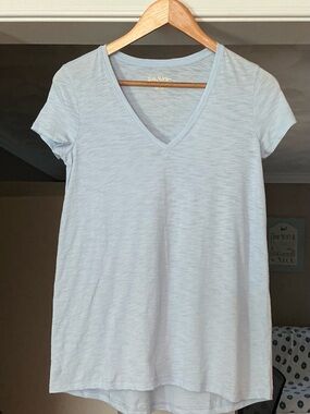 Lilly Pulitzer Light Blue V-Neck Tee